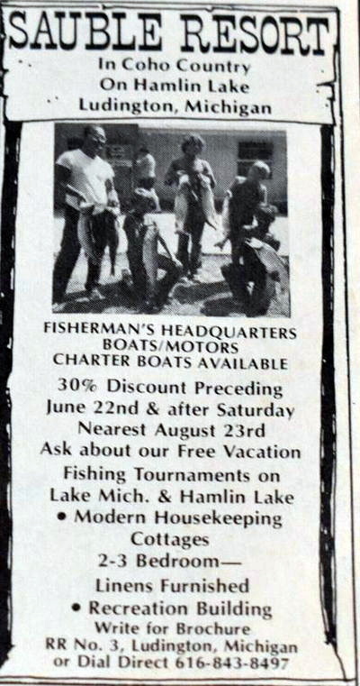 Sauble Resort - Old Ad (newer photo)